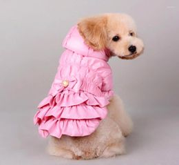 Dog Apparel Selling Design Pet Clothes Coat Autum Winter Clothing XS-3XL Hooded Jacket With Bow
