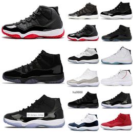 jumpman 11s 11 Basketball shoes Legend Blue Jubilee 25th Concord Gamma bred Cap and Gown Win Like 96 Navy gum IE Black Cement Trai designer OG air shoe