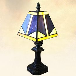 Table Lamps Mediterranean Turkish Mosaic Stained Glass Lampshade Bedroom Bedside Vintage Lamp Light Fixtures Home Art Deco