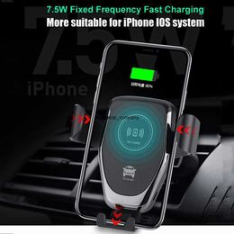 Fast Charge Qi 10w Wireless Charger for iphone 8 Plus Xs in Car Samsung Galaxy Series Holder