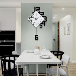 Wall Clocks Living Room Home Decor Creative Decorated Clock For Modern Minimalist Mechanic Silent