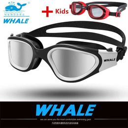 goggles Water Glasses Professional Swimming Goggles Adults Children Waterproof Swim Anti Fog Adjustable Pool For Kids L221028