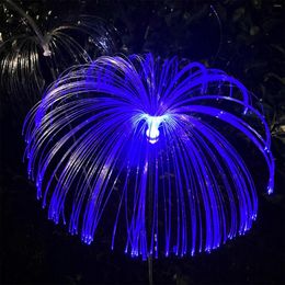 Decorative Solar Jellyfish Stake Lights Stakes Lamp For Walkway Fence Decorations