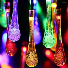 Storage Bottles Led Outdoor Solar Lamp String Lights Fairy Water Druppels 20/50Leds Holiday Christmas Party Garland Garden Decoratie