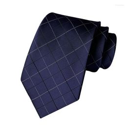 Bow Ties Men's Tie Plaid Formal Fashion Polyester Striped Neckwear Business For Men Shirt Accessories Clothes