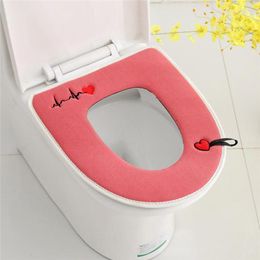 Toilet Seat Covers Cushion Winter Cover Household Supplies Cute European Style Bathroom Accessories Waterproof Tapis De Toilette