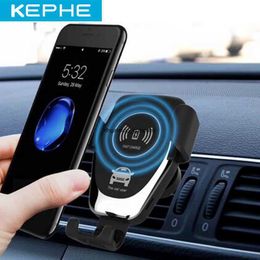 Fast Charge Qi Car Wireless Charger for iphone 11 12 Se 8 Plus Xs 10w Samsung Galaxy S8 S9 S10 Note 9