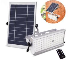 Solar Wall Lights 65 Leds Light Super Bright 1500lm 12W Spotlight Wireless Outdoor Waterproof Garden Solar Powered Lamp With Rremote Control