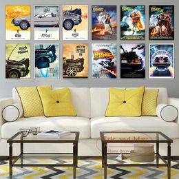 Back To The Future Movie Canvas Painting And Print Wall Art Pictures Retro Style Living Room Decoration Funny Designed Film Classic Movie Stars Printing Picture