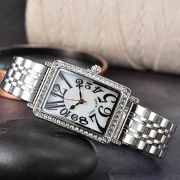 Top Luxury Brand Women's Quartz Watch Fashion Versatile Rose Element Diamond Stainless Steel Women's Watches