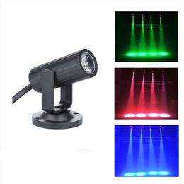 RGB 1W Led Stage Effects Spotlight Lightweight Portable Lamp 360 Degree Soft Party Dance Floor Spotlights For Disco Dj Bar Ktv Lighting