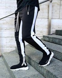 Men's Pants Joggers Zipper Pocket Men's Trousers Slim Fit Casual Fashion Cotton Streetwear Trend Sweatpants