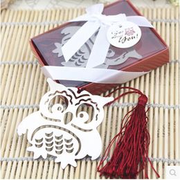 Bookmark Marcapaginas Owl Book Markers Birds With Tassels Metal Stationery For Kids Gift Drop Delivery 2022 Smtzj
