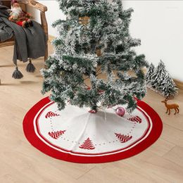 Christmas Decorations Tree Skirts Snowman Elk Round Carpet Red Cloth Apron Deer Felt Rug Skirt Floor Year Party Home Decor