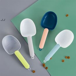 Measuring Tools Spoon with Bag Clip Sealing Long Handle Cute Scoop Rice Digging Flour Digging Rices Baking Pet Feeding Dog Cat Food GCC251