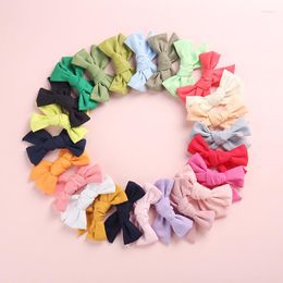 Hair Accessories 2022 1pcs Baby Flower Bows Headband Hairband Hairpin Clip Linen Barrettes Kids Child Girls Colorful