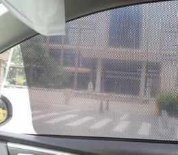 Janela de carro preto Sun Shades Film Mesh Capa viseira Sunshades PVC Sticker para capa do farol da janela4361378