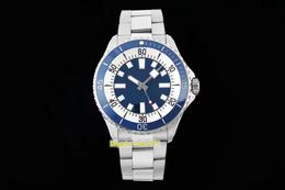 Superp mens watches A17378E71C1A1 44mm Stainless 300 Metres waterproof blue dial Stainless Steel 2824 Movement Automatic mechanical men watch Mr wristwatches