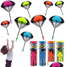 Party Favor Party Hand Throwing Mini Soldier Camouflag Parachute For Kids Outdoor Toys Flying Sport Drop Delivery 2022 Home Garden F Dhjwy