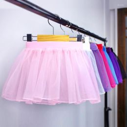 Stage Wear 2022 Est Children Tutu Skirt Cute Baby Kids Ballet Party Tulle For Dancing Pink Girl Dance