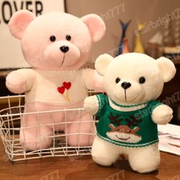 25/35 cm adorabile orsacchiotto giocattoli peluche orsi kawaii con bambole maglione peluche un giocattolo di animale morbido per bambini di compleanno per bambini