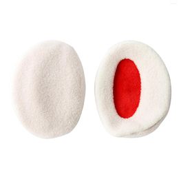 Berets 2pcs Men Women Polyester Soft Windproof Two Parts Winter Warm Ear Muffs Solid Protection Warmers Band Less Daily Non Slip