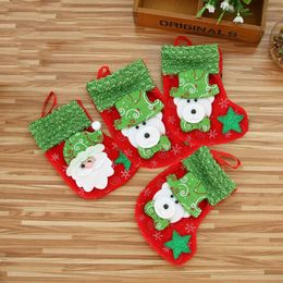 Christmas Decorations 2022 For The Elderly Stockings/white Bear Gifts Children Candy Bag Ornaments Home