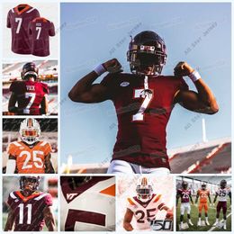 American College Football Wear American College Football Wear Custom Virginia Tech Hokies Football Jersey Michael Vick NCAA College Chamarri Conner Damon Hazelto