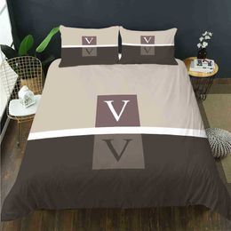 Bedding sets Fashion King Size Designer Beddings Covers Pcs Letter Printed Silk289s Best quality