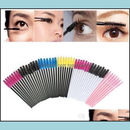 Makeup Brushes Makeup Tool 50Pcs Disposable Eyelash Brushes Cosmetic Mascara Brush Wands Applicator For Lady Gifts Drop Delivery 202 Dhhgt