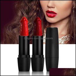 Lipstick Mushroom Lipstick Long Lasting Moisture Cosmetic Rouge Pop Matte Makeup 3 8G Drop Delivery 2022 Health Beauty Lips Dhbzg