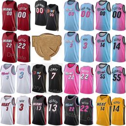 NBA_ Basketball Jerseys 75th Custom Mens Womens youth Miami''Heat''Kyle 7 Lowry Jimmy 22 Butler 4 Victor Oladipo 13 Bam Ado''nba''print