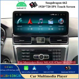 12.3" Android 12 Car DVD Video Player for Mercedes-Benz ML GL Class W166 X166 2012-2015 NTG 4.5 Bluetooth 4G WIFI GPS CarPlay & Android Auto Stereo Multimedia Head Unit