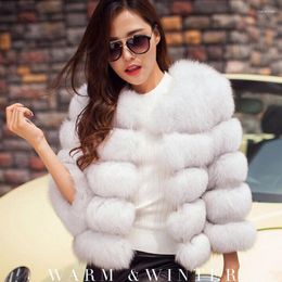 Women's Fur Fashion Women Thick Faux Coat Autumn Winter Warm Jacket Casual Plus Size Overcoat Female Elegant Short Coats 4XL