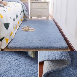 Carpets Living Room Carpet European Fluffy Mat Kids Rug Bedroom Antiskid Soft Faux Fur Area Rectangle Mats Tapis Salon