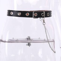 Belts 2022ins Punk Dark Pants Chain Belt Combination Street Jewelry Simple Black Women