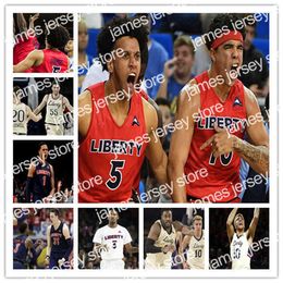 College Basketball Wears 2021 Basketball Liberty Flames Jersey Caleb Homesley Scottie James Georgie Pacheco-Ortiz Darius McGhee Myo Baxter-Bell Elijah Cuffee 4X