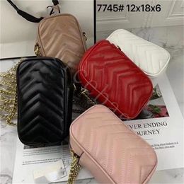 2022 fashion luxury ladies mini chain shoulder bag size 12cmx6cmx18cm designer brand messenger classic mobile phone bag wallet