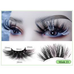 Handmade Reusable Colorful False Eyelashes Soft & Vivid Curly Thick Multilayer Glitter Fake Lashes Full Strip Lash Eyelash Extensions Makeup DHL