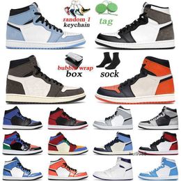 2023 With Box Original Basketball Shoes Jumpman 1 Mocha 1s Shattered Backboard University Blue Hyper Royal Mid purple pulse outdoor mens trainer Jordam JERDON