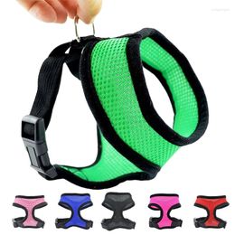 Dog Collars Pets Harness For Small Dogs Cats No Pull Breathable Mesh Chest Strap Safety Vest Adjustable Collar Breast-Band