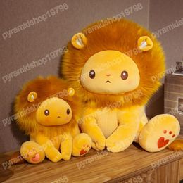 25/40cm Cute Sitting Lion King Plush Toy Cartoon Stuffed Animal Doll Soft Pillow Childlren Birthday Christmas Gift