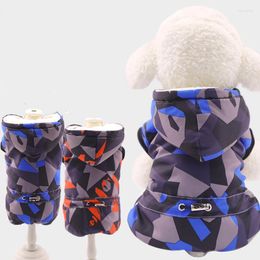 Dog Apparel Pets Clothing Waterproof Coat Jacket Jumpsuit Winter Clothes Warm Puppy Outfit Garment Camouflage Pet Costume Dropship