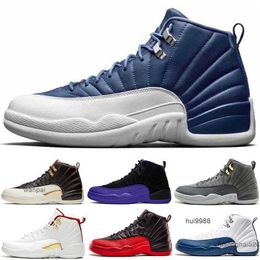 2023 retro men 12 12s basketball shoes black purple blue stone CNY Dark concord FIBA Flu Game gym red Michigan o-black taxi the master Jordam JERDON