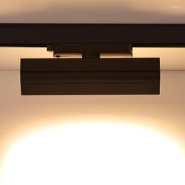 Lighting Adjustable Angle LED Track Light Indoor Ceiling Grille Lamp Aluminium Linear Rail Spotlight 12W 18W Spot Lights