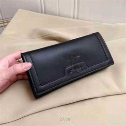 2022 new three fold solid Colour bamboo wallet style zero card bag men's and women's Outlet Black Friday R2GE