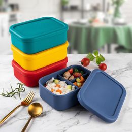 Dinnerware Sets Silicone Baby Storage Oven Safe Baking Containers With Lids Leak Resistant Airtight Microwave And Freezer