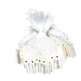 Jewelry Pouches 500pcs Hanging Tags With Twines For Clothing Watch Pricing Display