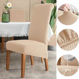 Chair Covers Back Cover Elastic For Dining Room Kitchen Wedding Home Waterproof Anti-dirty Decor Seat Protectors Fundas Para Silla