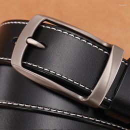 Belts Fancy Jeans Leather Belt For Man High Quality Metal Buckle Men's Genuine Strap Luxury Designer Cowboy Casual Male
